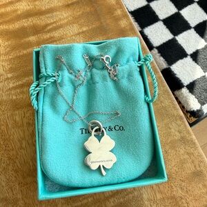 Tiffany & Co. Silver Four-Leaf Clover Necklace